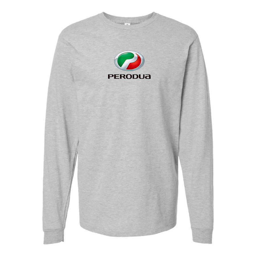 Men's Perodua Logo Cotton Long Sleeve T-Shirt