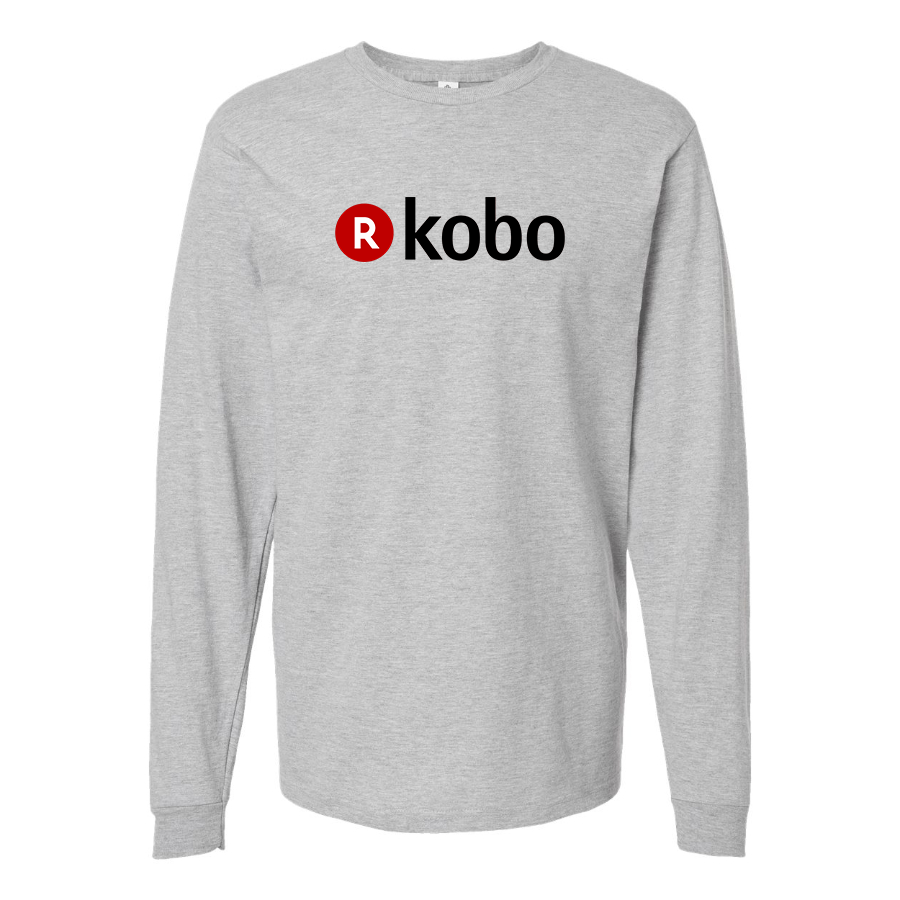 Men's Kobo Logo Cotton Long Sleeve T-Shirt