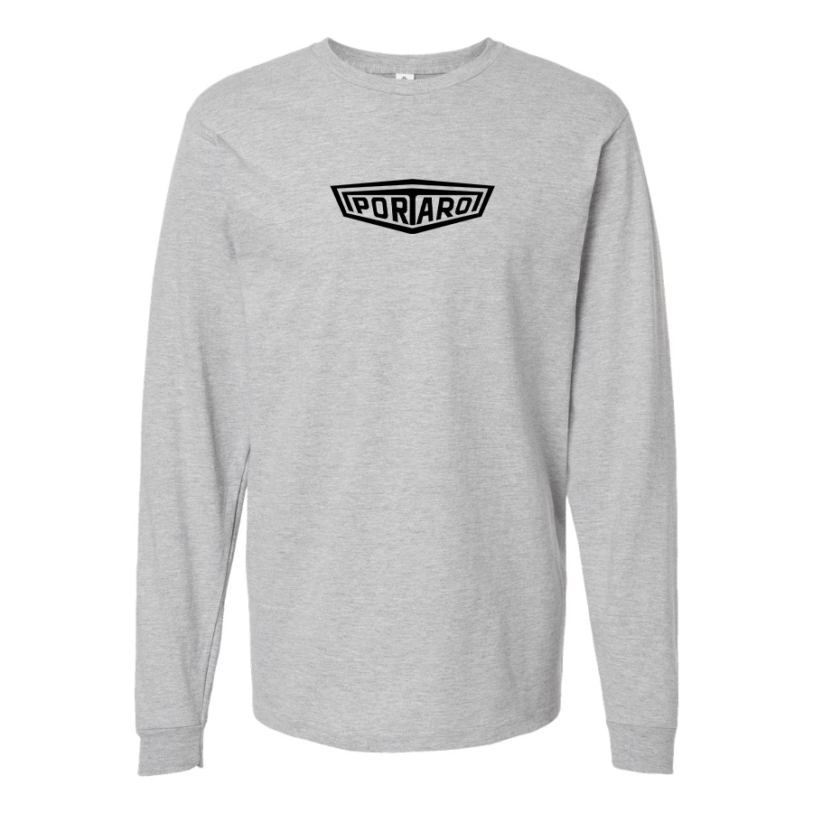 Men's Portaro Logo Cotton Long Sleeve T-Shirt