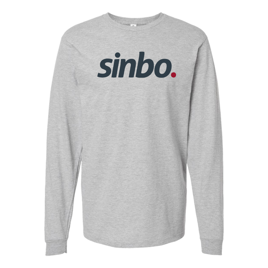 Men's Sinbo Logo Cotton Long Sleeve T-Shirt