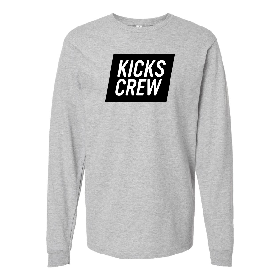 Men's Kickscrew Logo Cotton Long Sleeve T-Shirt