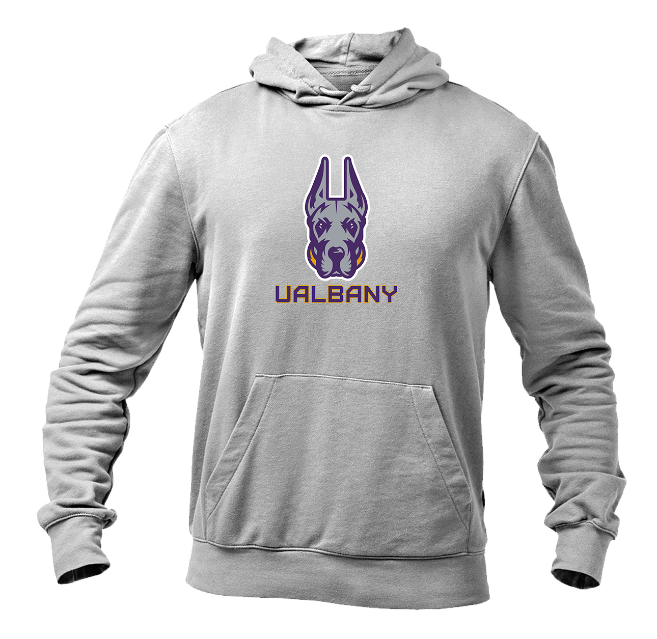 Men's Albany Great Danes Gildan Heavy Blend Hooded Sweatshirt