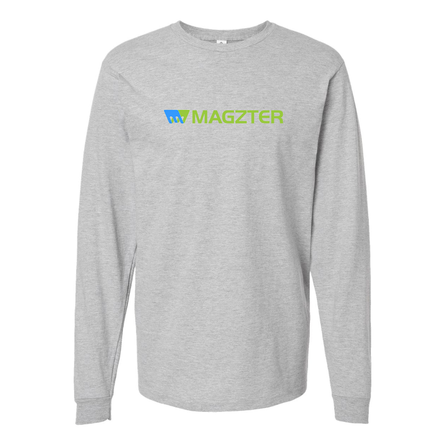 Men's MAGZTER Logo Cotton Long Sleeve T-Shirt