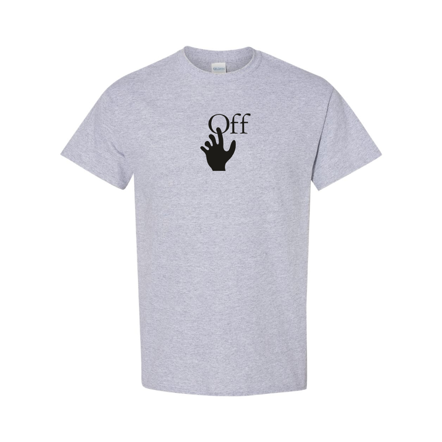 Men's Off-White Hand Logo Cotton T-Shirt