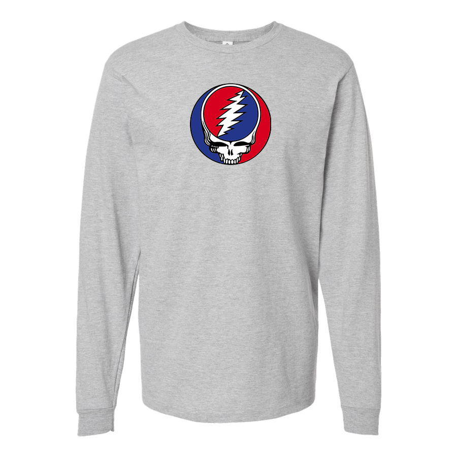 Men's Gratefu Dead Logo Cotton Long Sleeve T-Shirt