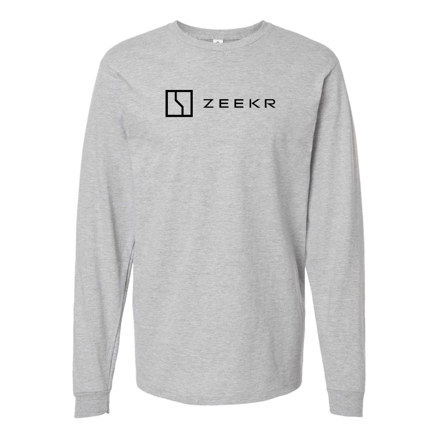 Men's Zeekr Logo Cotton Long Sleeve T-Shirt
