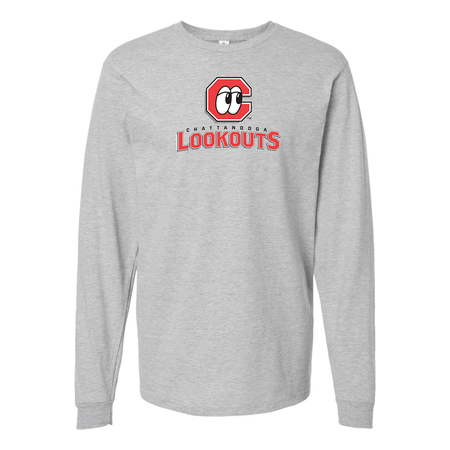 Men's Chattanooga Lookouts Logo Cotton Long Sleeve T-Shirt
