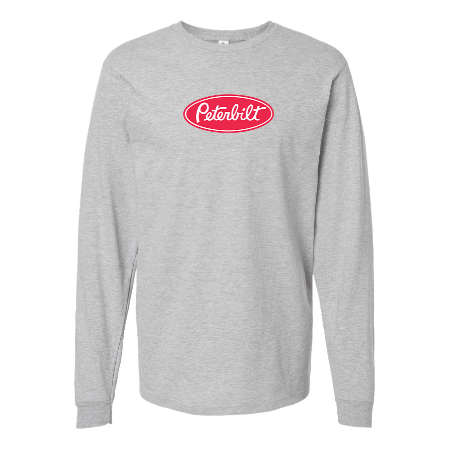 Men's Peterbilt Logo Cotton Long Sleeve T-Shirt
