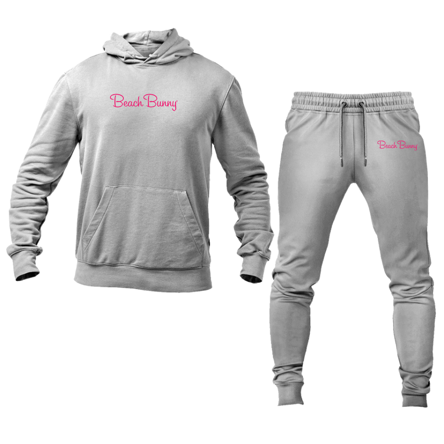 Men's Beach Bunny Logo Hoodie Joggers Set
