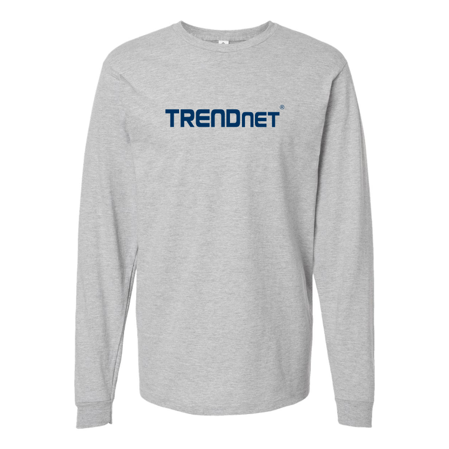 Men's TRENDnet Logo Cotton Long Sleeve T-Shirt