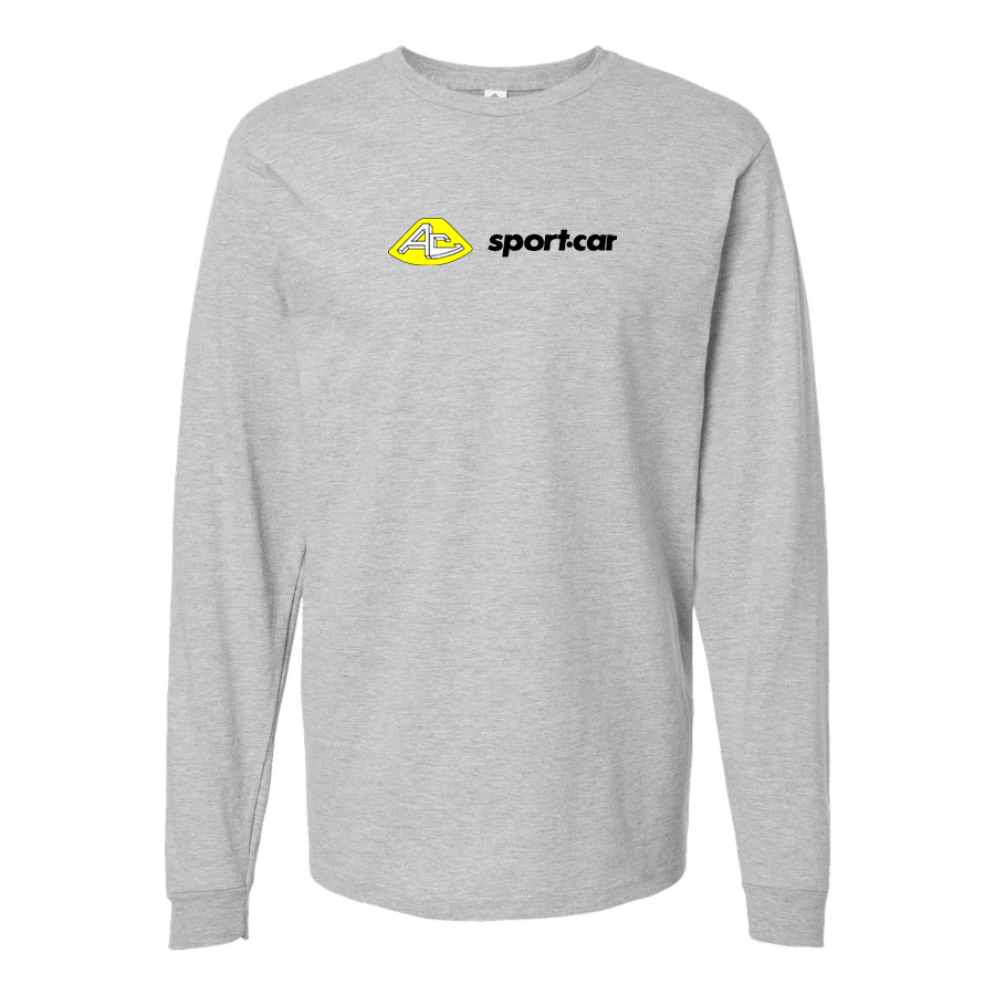 Men's AC Sport Car Logo Cotton Long Sleeve T-Shirt