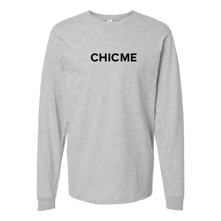 Men's Chic Me Logo Cotton Long Sleeve T-Shirt