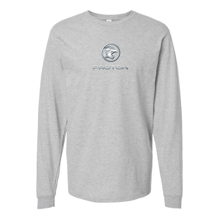 Men's Proton Logo Cotton Long Sleeve T-Shirt