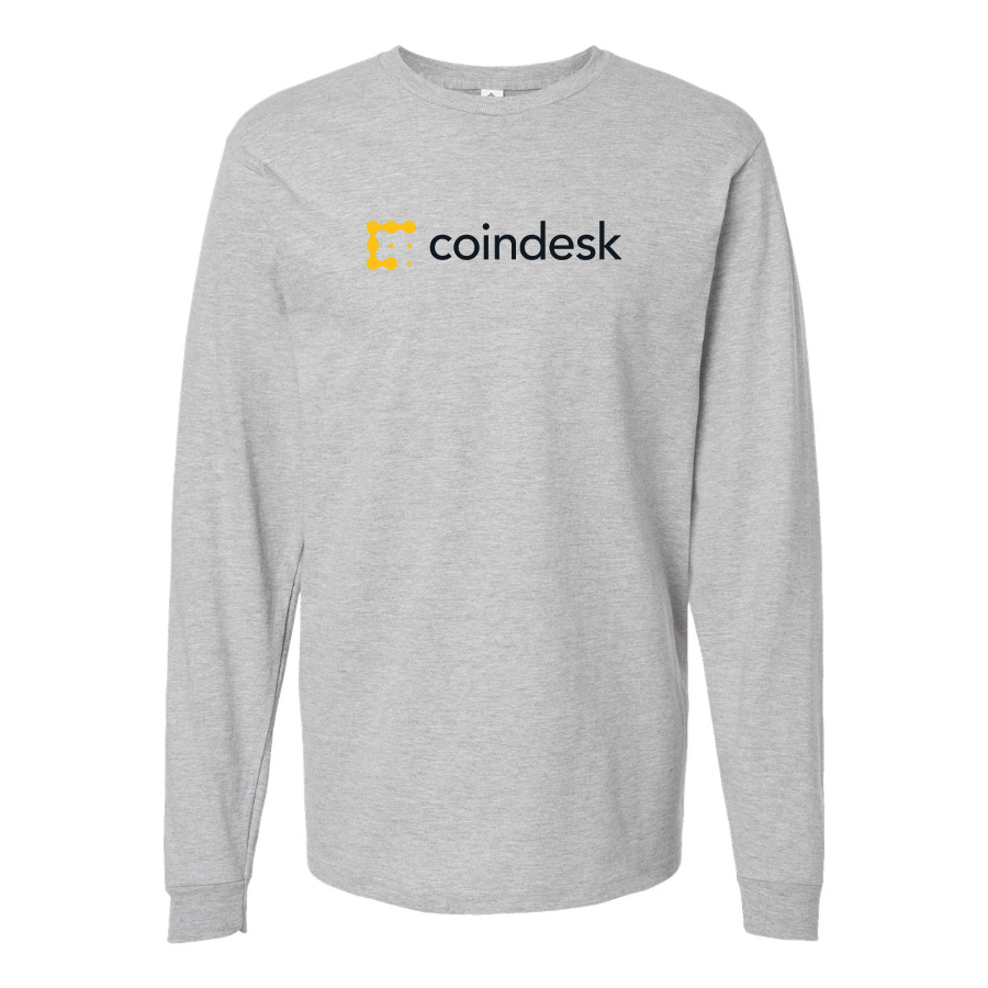 Men's CoinDesk Logo Cotton Long Sleeve T-Shirt