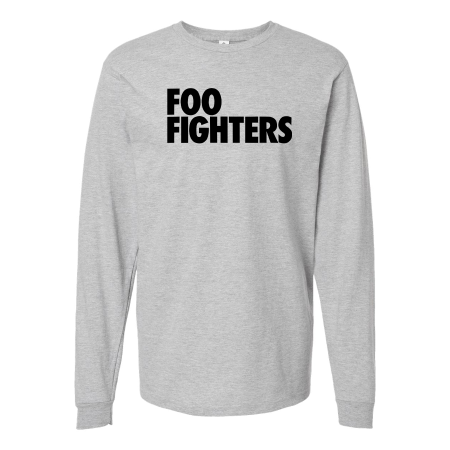 Men's Foo Fighters Logo Cotton Long Sleeve T-Shirt