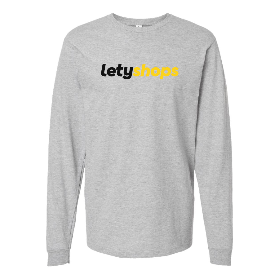 Men's LetyShops Logo Cotton Long Sleeve T-Shirt