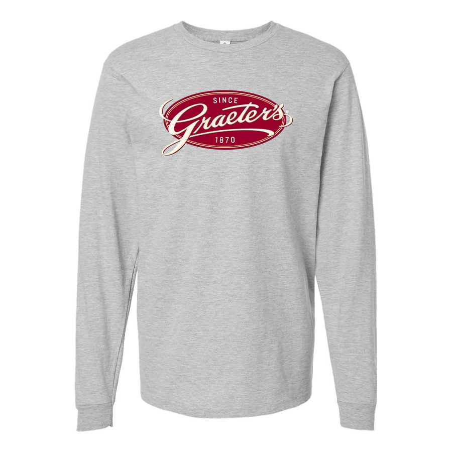 Men's Graeters Logo Cotton Long Sleeve T-Shirt