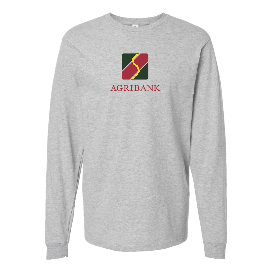 Men's Agribank Logo Cotton Long Sleeve T-Shirt