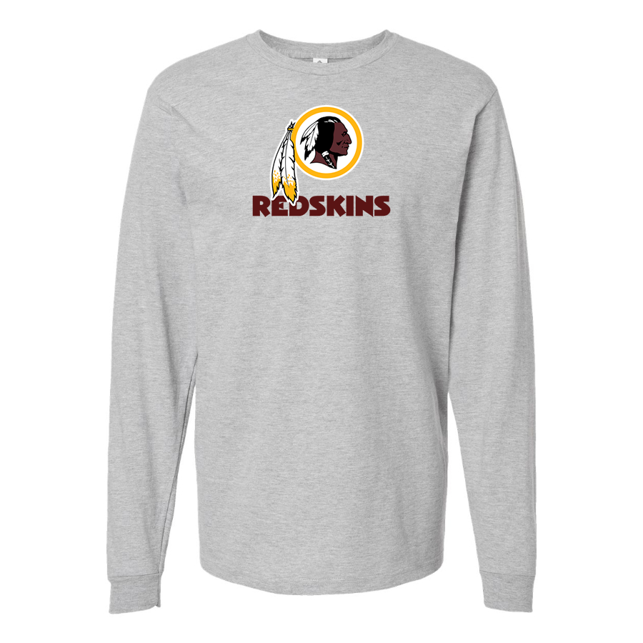 Men's Washington Redskins Logo Cotton Long Sleeve T-Shirt