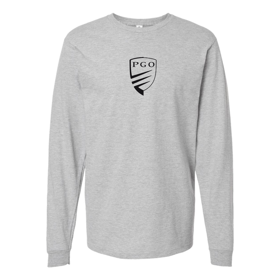 Men's PGO Logo Cotton Long Sleeve T-Shirt