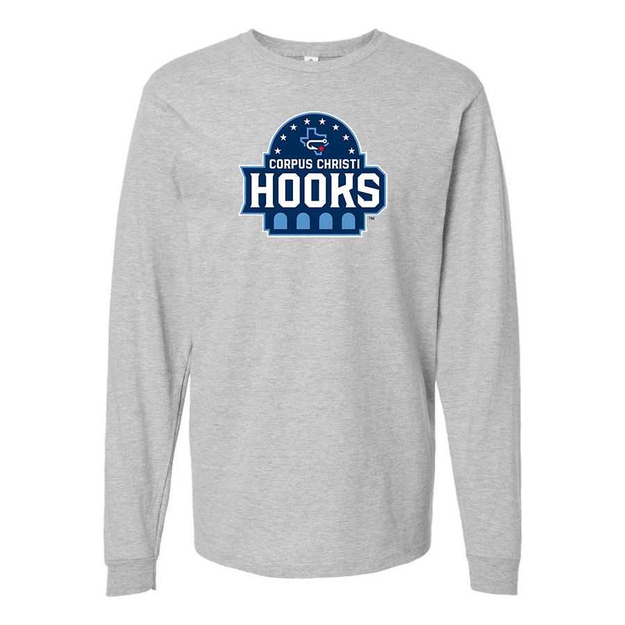 Men's Corpus Christi Hooks Logo Cotton Long Sleeve T-Shirt