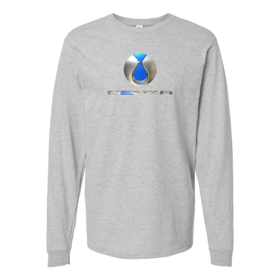 Men's Denza Logo Cotton Long Sleeve T-Shirt