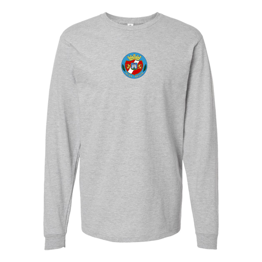 Men's Alba Regia Logo Cotton Long Sleeve T-Shirt