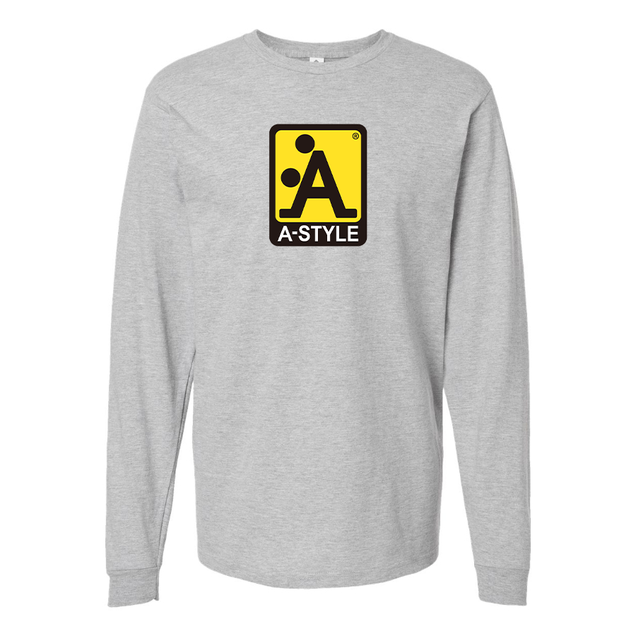 Men's A Style Logo Cotton Long Sleeve T-Shirt