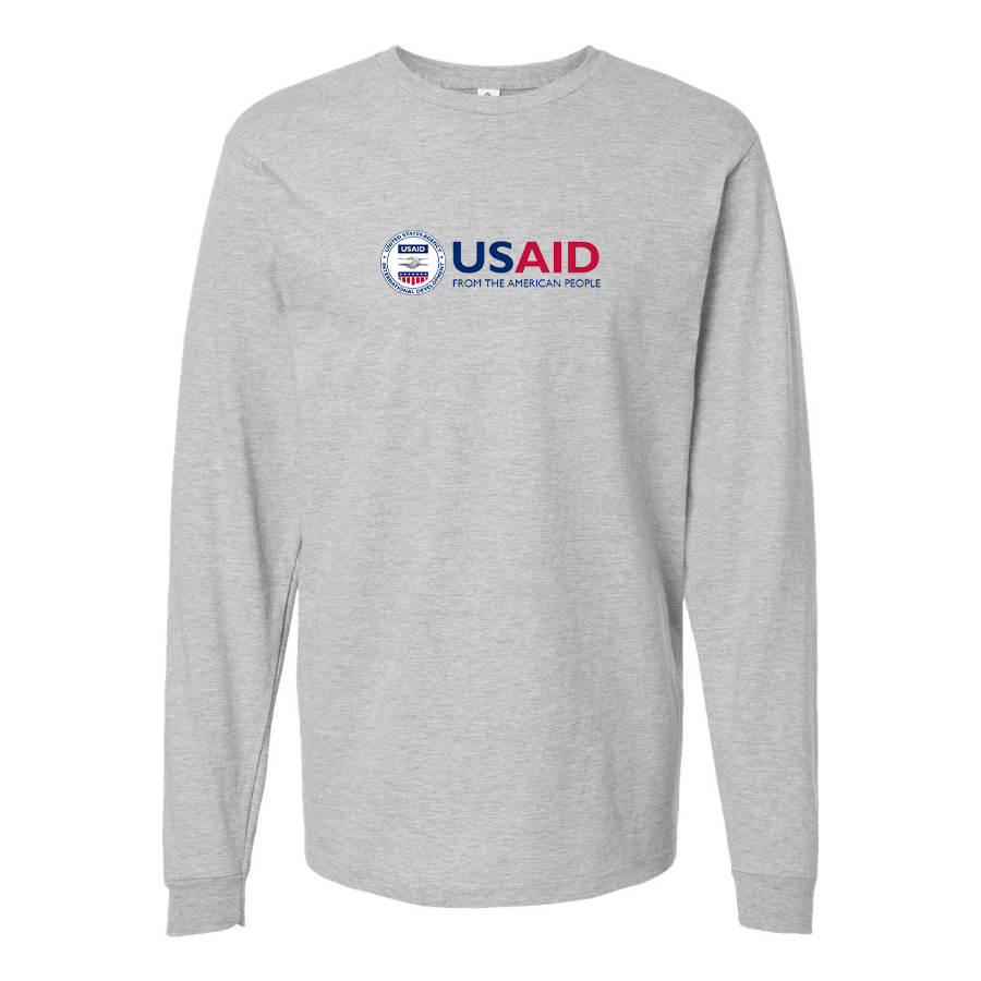 Men's USAid Cotton Long Sleeve T-Shirt