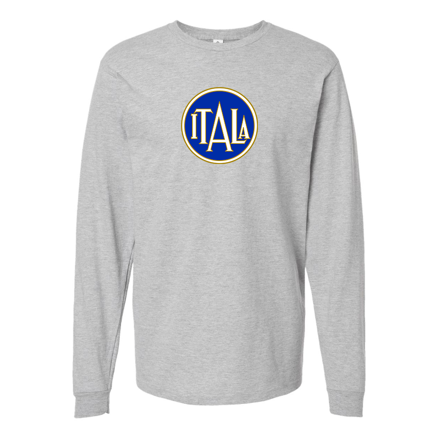 Men's Itala Logo Cotton Long Sleeve T-Shirt