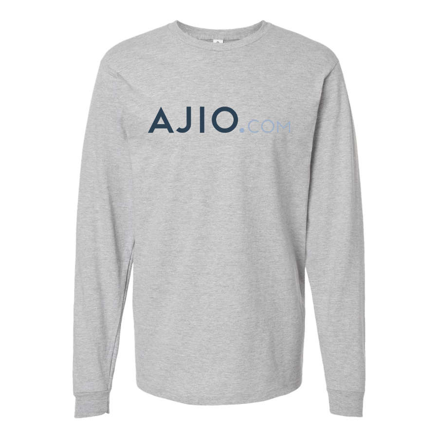 Men's Ajio Logo Cotton Long Sleeve T-Shirt