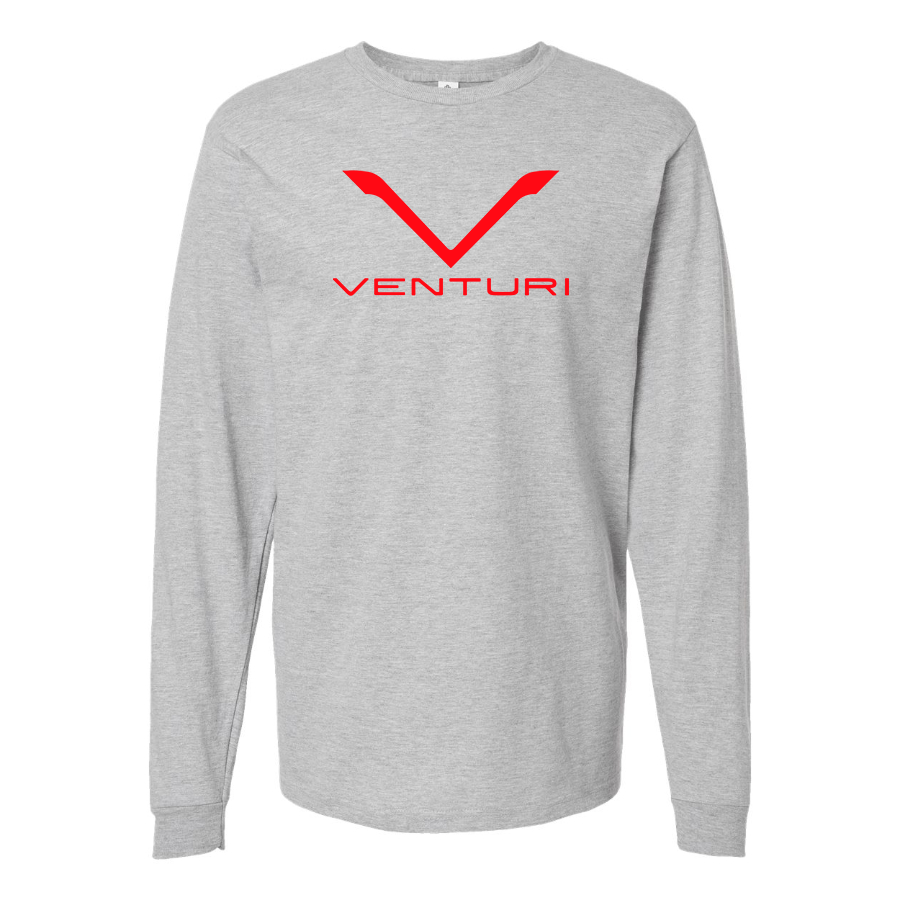 Men's Venturi Logo Cotton Long Sleeve T-Shirt