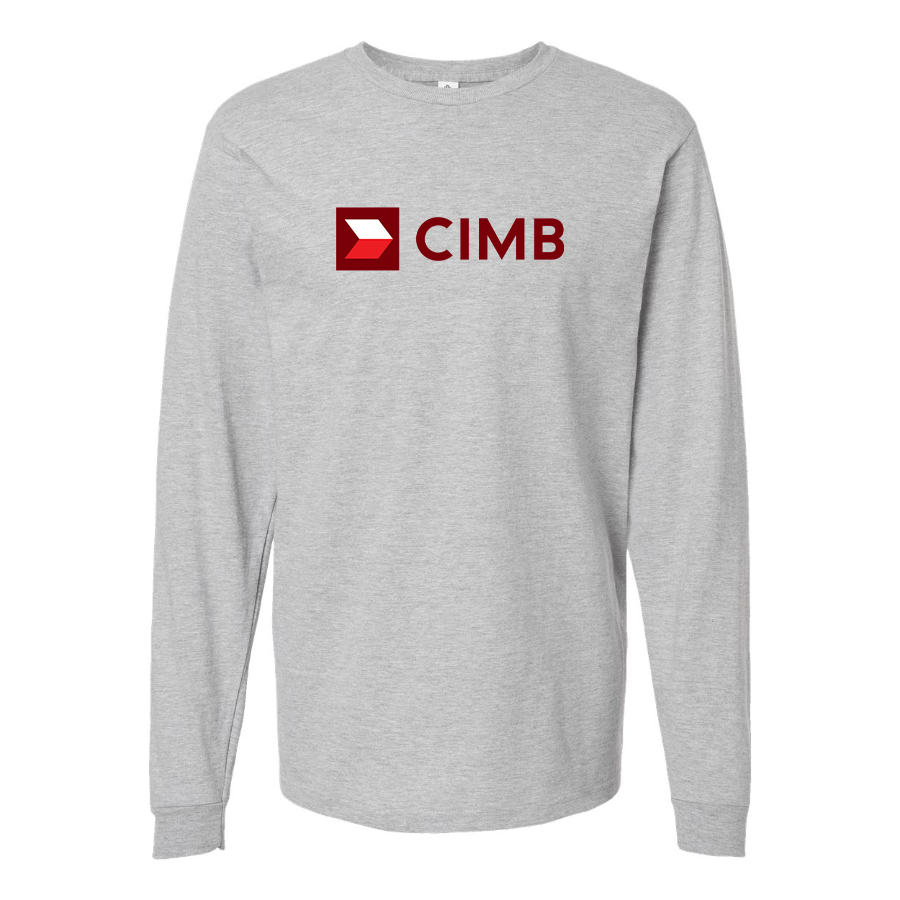 Men's CIMB Logo Cotton Long Sleeve T-Shirt