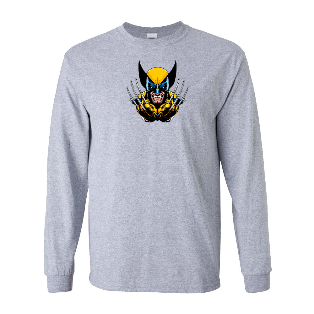 Men's Wolverine 2025 Art Cotton Long Sleeve T-Shirt