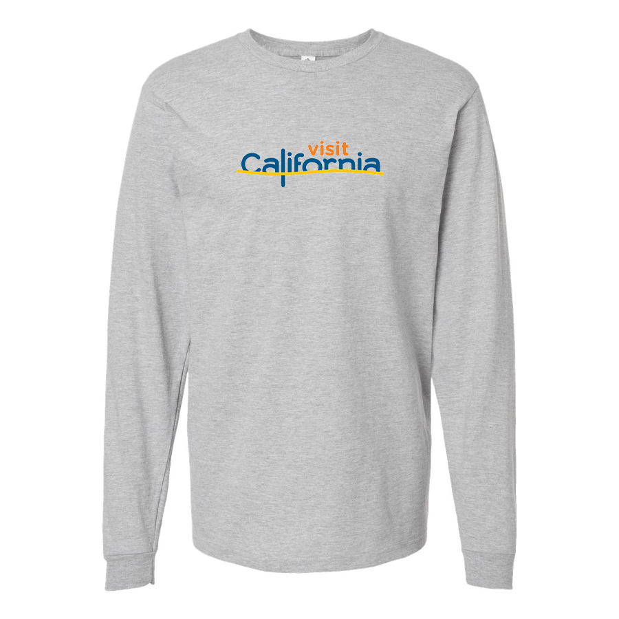 Men's Visit California Cotton Long Sleeve T-Shirt