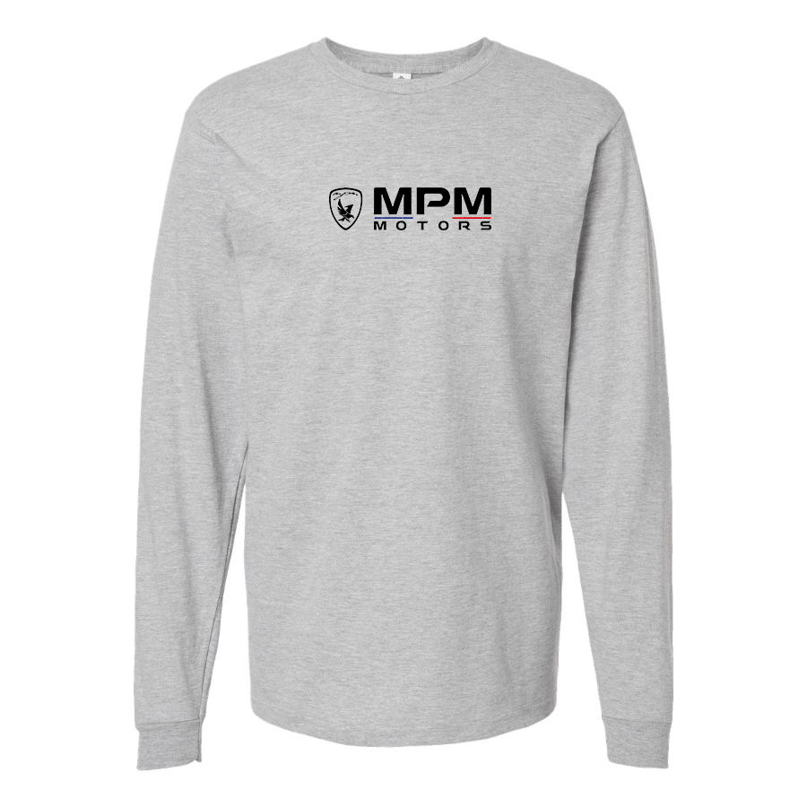 Men's MPM-Motors Logo Cotton Long Sleeve T-Shirt