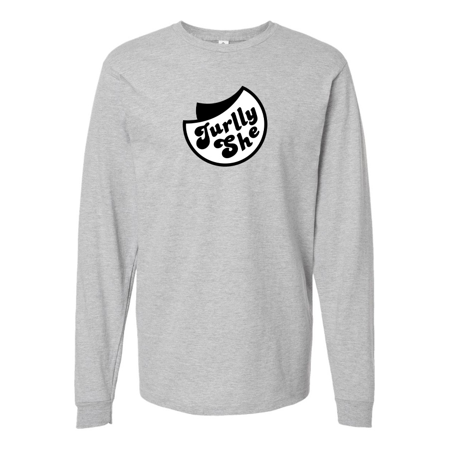Men's Jurllyshe Logo Cotton Long Sleeve T-Shirt