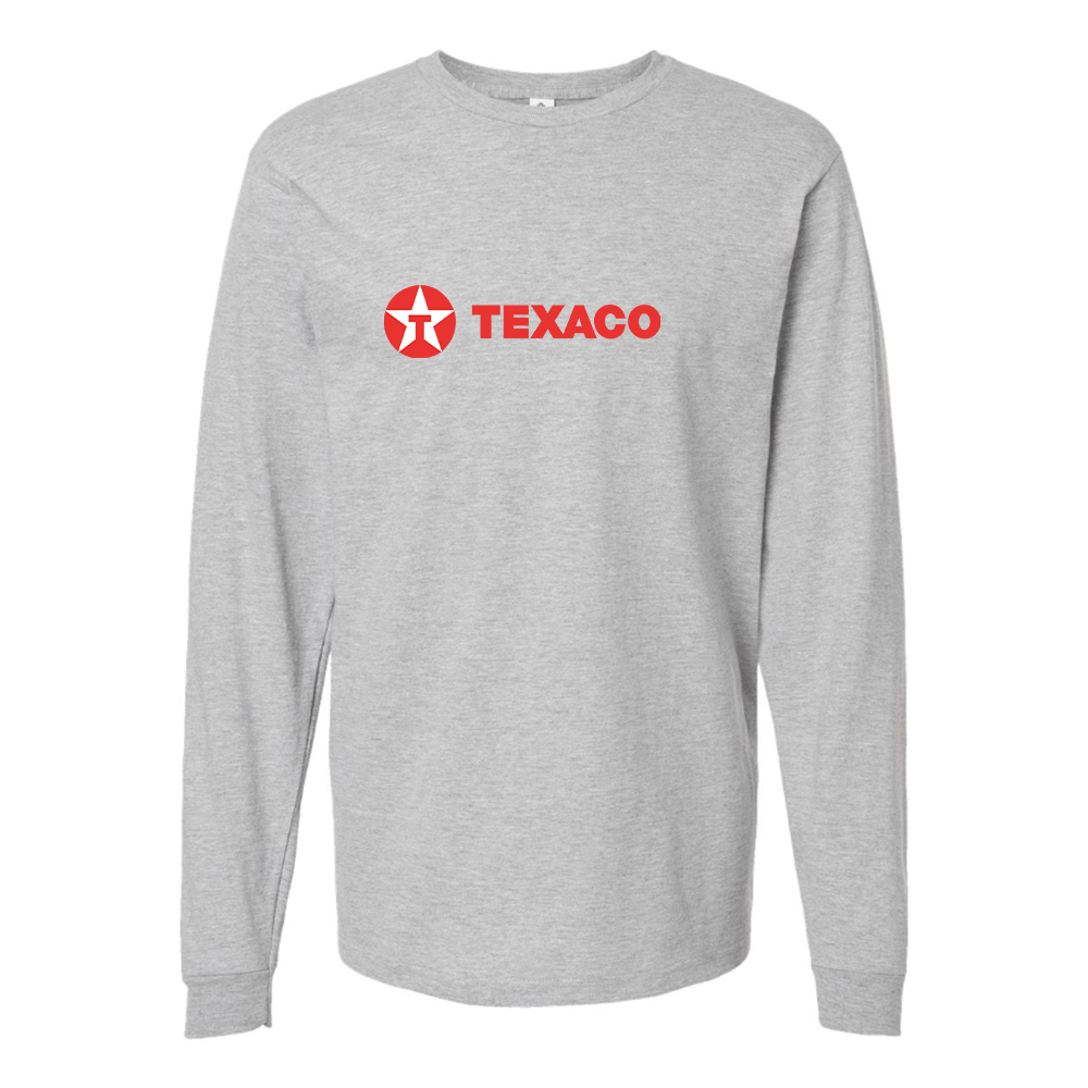 Men's Texaco Logo Cotton Long Sleeve T-Shirt