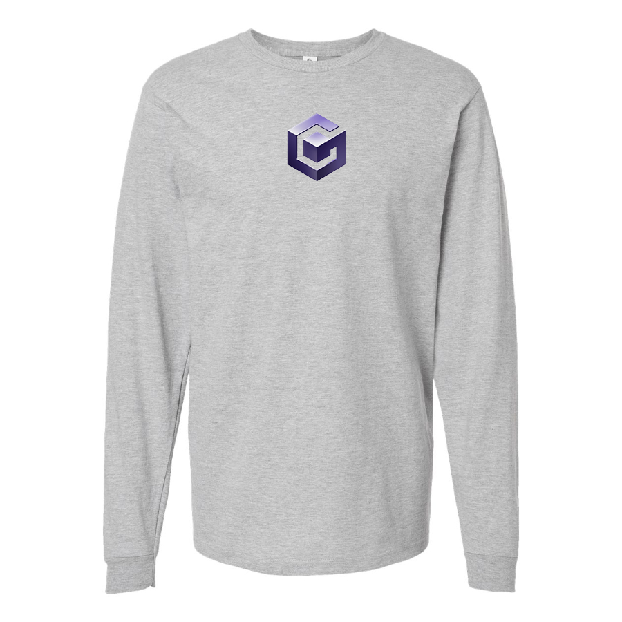 Men's Nintendo GameCube Logo Cotton Long Sleeve T-Shirt