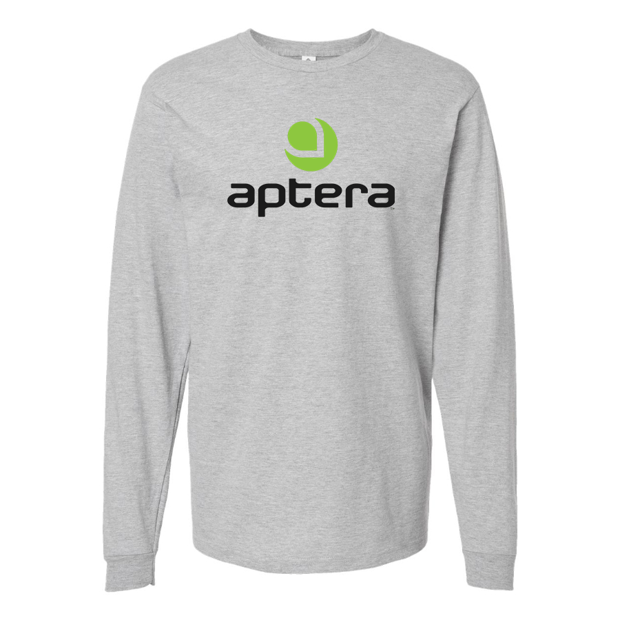 Men's Aptera Motors Logo Cotton Long Sleeve T-Shirt