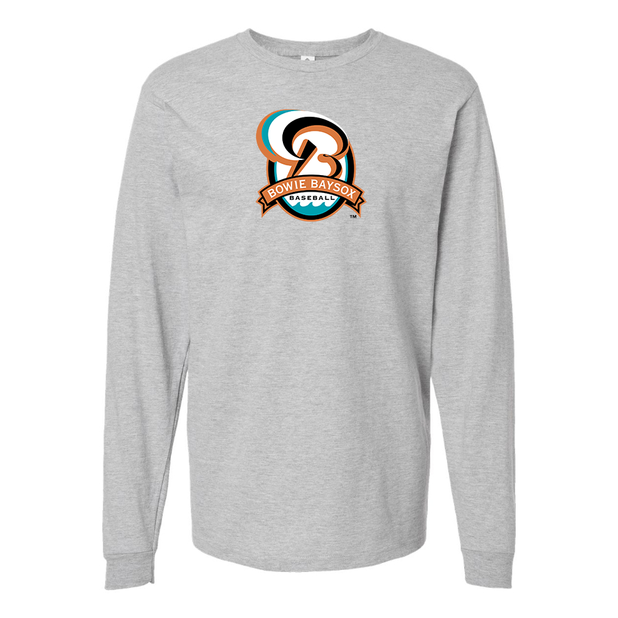 Men's Bowie BaySox Logo Cotton Long Sleeve T-Shirt