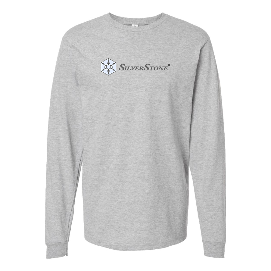 Men's SilverStone Logo Cotton Long Sleeve T-Shirt