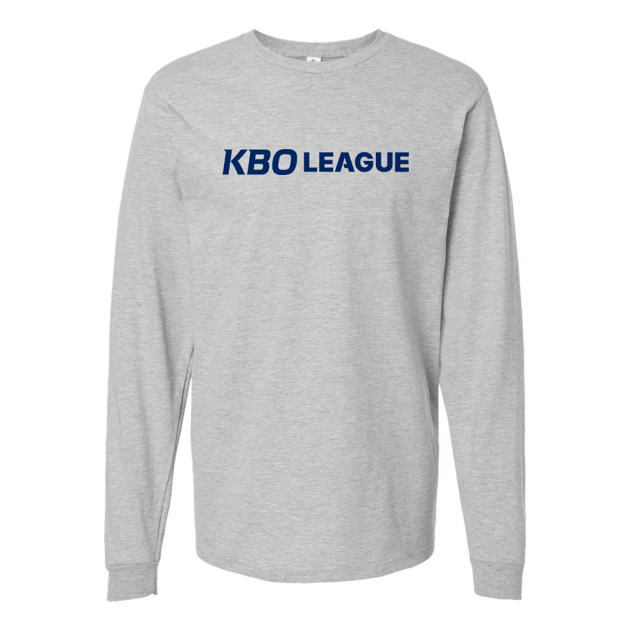 Men's KBO League Logo Cotton Long Sleeve T-Shirt