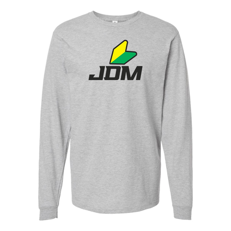 Men's JDM Logo Cotton Long Sleeve T-Shirt