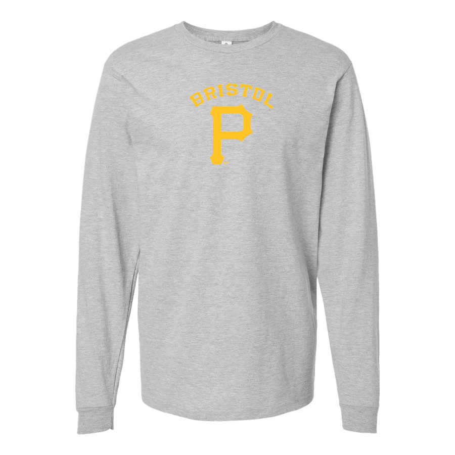 Men's Bristol Pirates Logo Cotton Long Sleeve T-Shirt