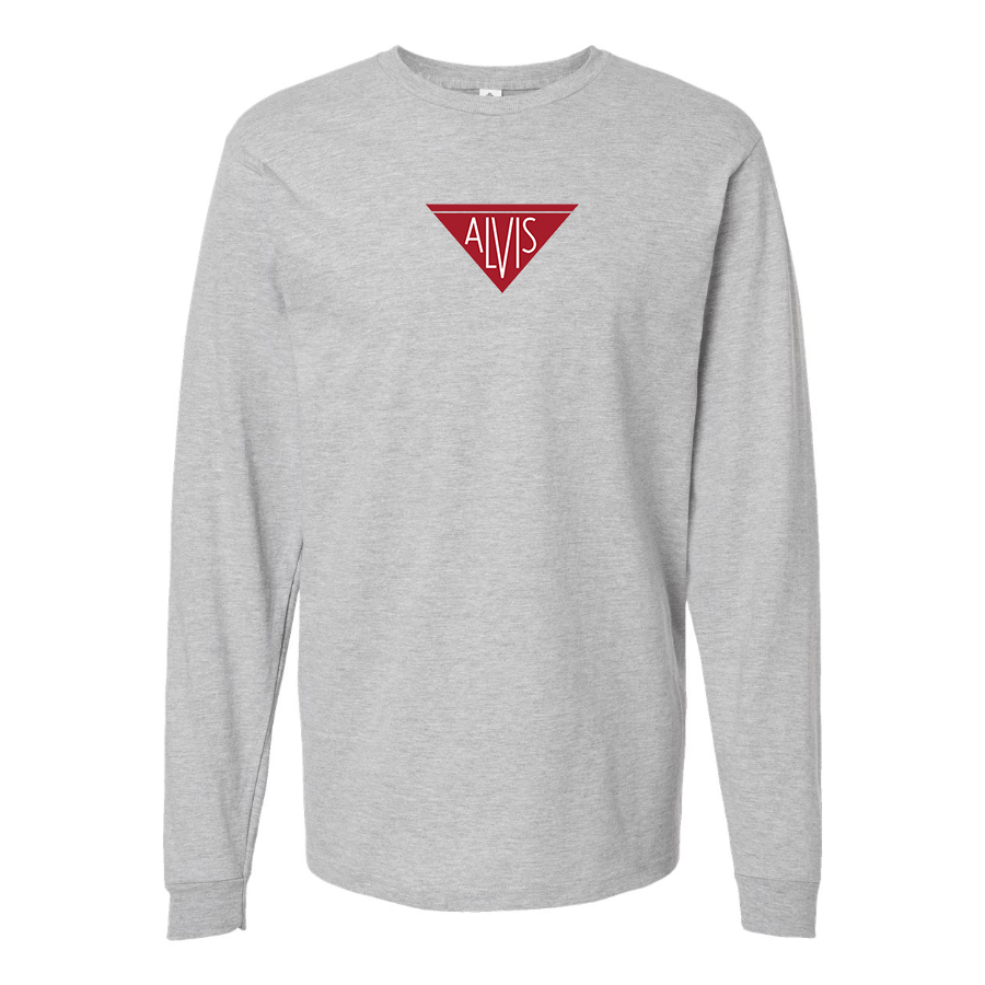 Men's Alvis Logo Cotton Long Sleeve T-Shirt