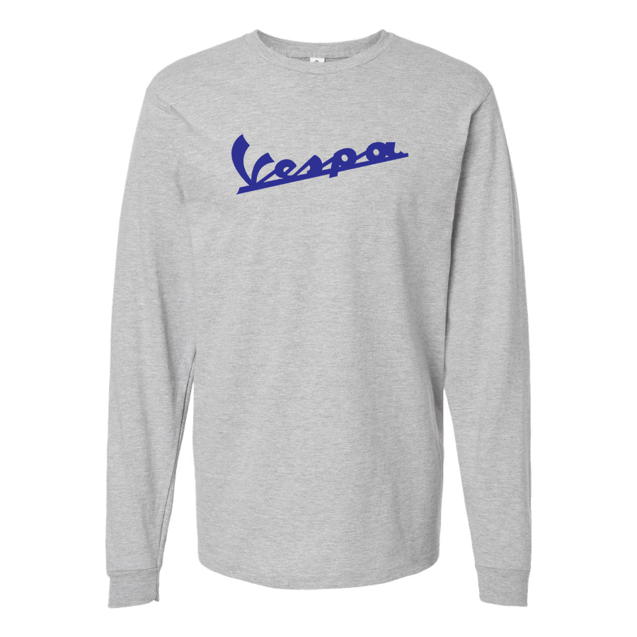 Men's Vespa Logo Cotton Long Sleeve T-Shirt
