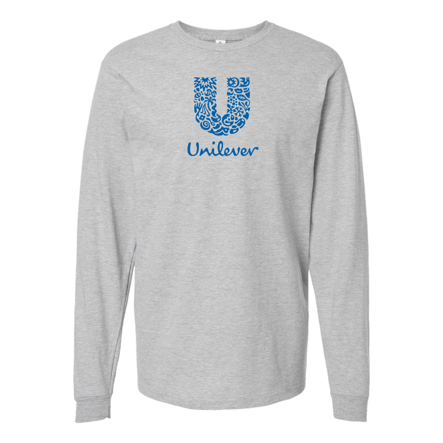 Men's Unilever Logo Cotton Long Sleeve T-Shirt