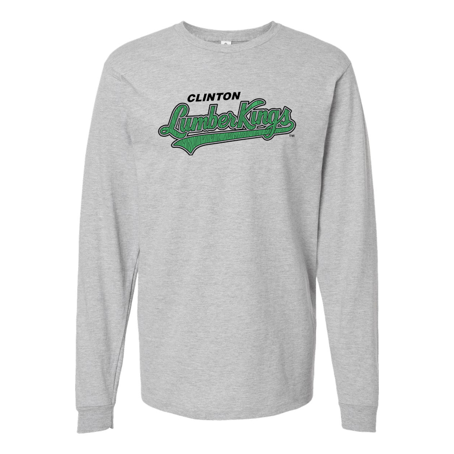 Men's Clinton LumberKings Logo Cotton Long Sleeve T-Shirt