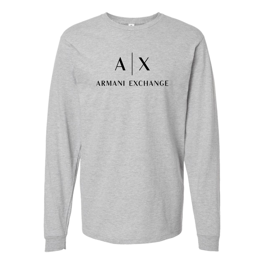 Men's Armani Exchange Logo Cotton Long Sleeve T-Shirt